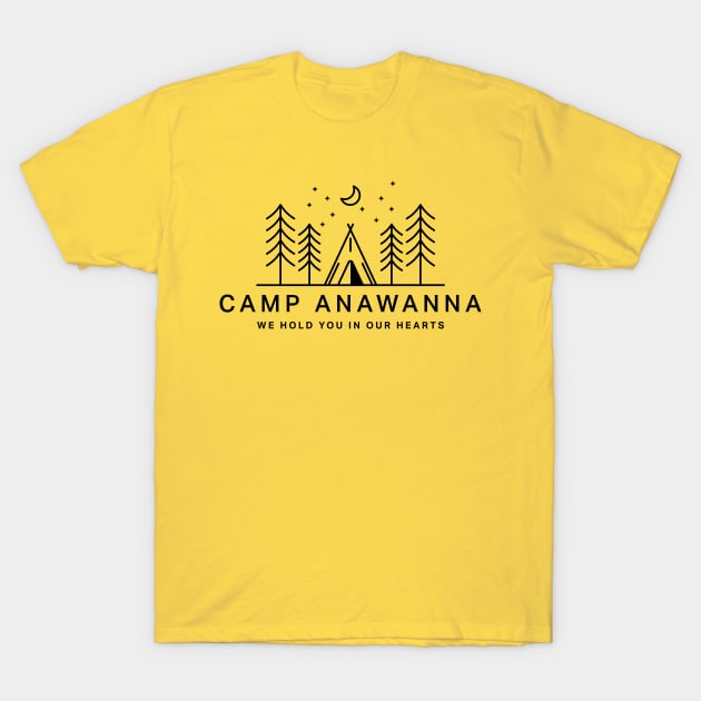 Camp Anawanna (Black) - Salute Your Shorts T-Shirt by The90sMall